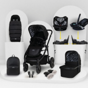 COSATTO Wow 3 Special Edition All Stage Family Rotate & Recline 2 Base Bundle - Silhouette